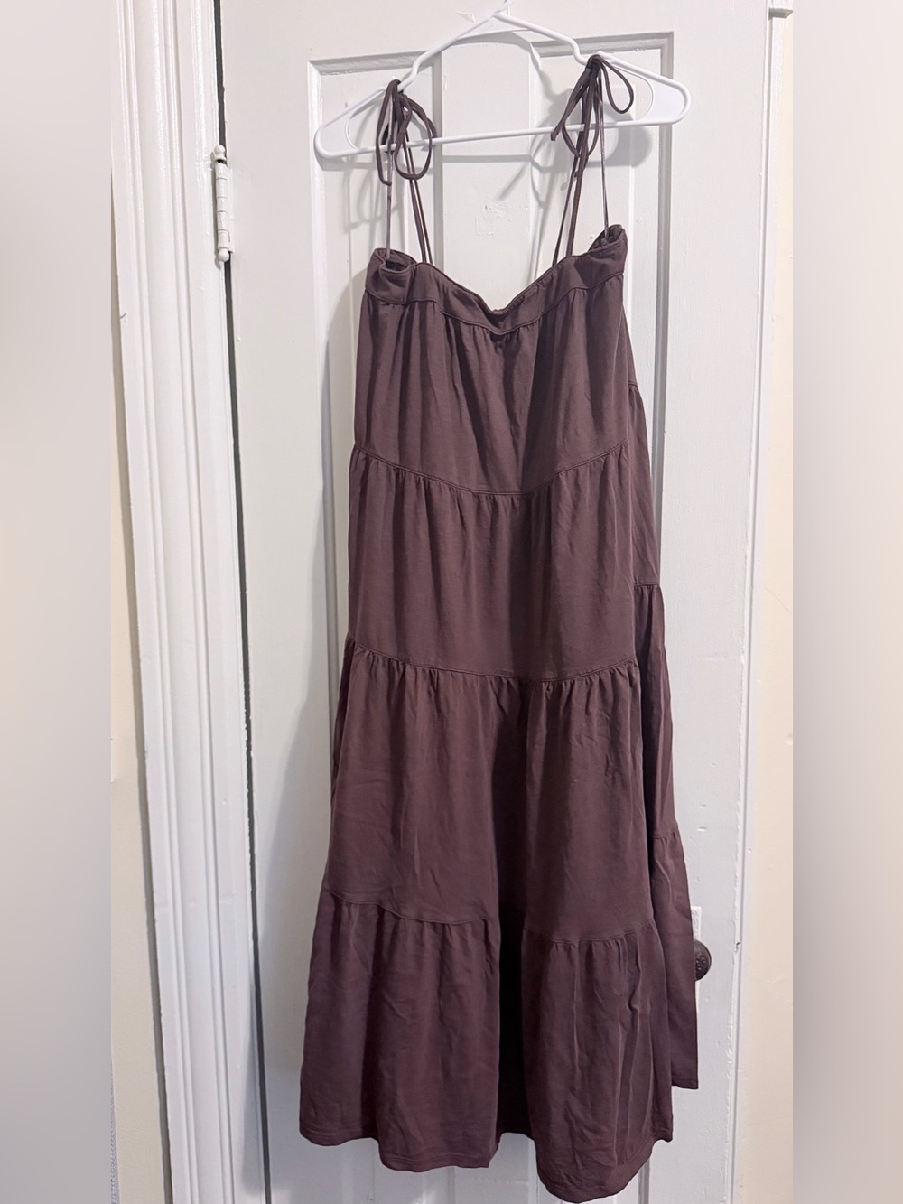 American Eagle Outfitters Tie-Strap Tiered Maxi Dress